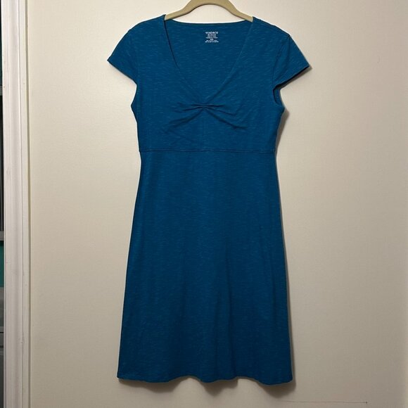 Toad & Co Rosemarie Dress~ Medium, Teal, excellent condition - Picture 1 of 7